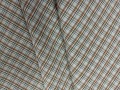 Olive Brown Checks Yarn Dyed Cotton Fabric