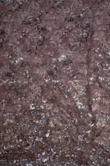 Brown Colour Imported Net Embroidered Fabric