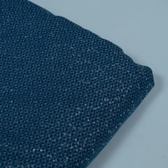 Blue Colour Denim Embroidered Fabric