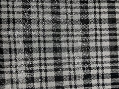 Black and white Colour Checks Sequence Embroiderd Fabric