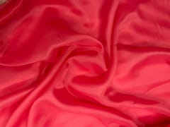 Dark Rose Pink Colour Plain Organza Fabric