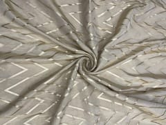White Colour Chevron Dyeable Viscose Tissue Fabric