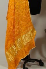 Yellow Colour Modal Satin Bandhani Dupatta
