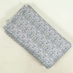 Multi Colour Velvet Print with Embroidery Fabric (1.90Meter Piece)