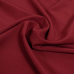 Mehroon Colour Banana Crepe Fabric