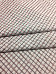 Red Colour Yarn Dyed Cotton Check Fabric