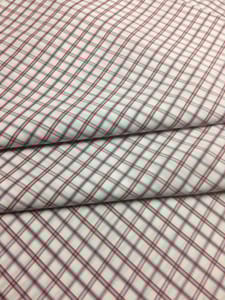 Red Colour Yarn Dyed Cotton Check Fabric