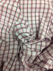 Red Colour Yarn Dyed Cotton Check Fabric