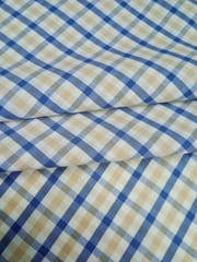Khaki Colour Plain Weave Yarn Dyed Cotton Fabric