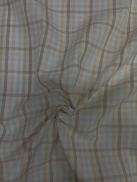 Multi Colour Plaid Check Yarn Dyed Cotton Fabric