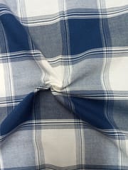Dark Blue Plain Weave Yarn Dyed Cotton Fabric