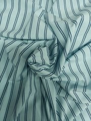 Sky Blure Plain Weave Yarn Dyed Cotton Fabric