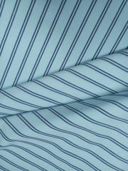 Sky Blure Plain Weave Yarn Dyed Cotton Fabric