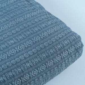 Grey Colour Georgette Chikan Embroidered Fabric With Sequins (1.60Meter Piece)