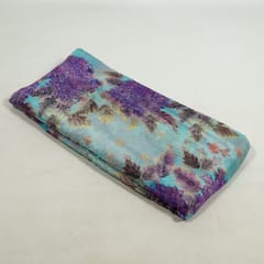 Multi Colour Chinon Chiffon Digital Printed Fabric (1Meter Piece)