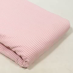 Pink Colour Yarn Dyed Cotton Stripes Fabric