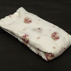 Move Color Chanderi Embroidered Fabric