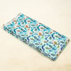 Sky Blue Color Lawn Cotton Digital Printed Fabric
