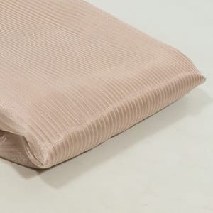Light Gold Colour Dyeable Tissue Zari Stripes Fabric