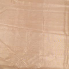 Light Gold Colour Dyeable Tissue Zari Stripes Fabric