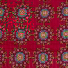 Rani Colour Cotton Leno Floral Digital Printed Fabric