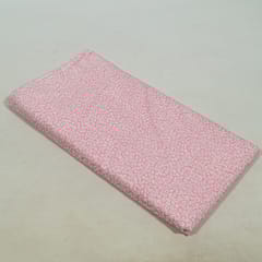 Pink Colour Cotton Cambric Printed Fabric