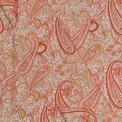 White Colour Cotton Cambric Printed Fabric