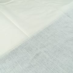 White Colour Pure Linen 25 lea fabric