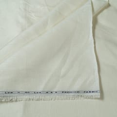 White Colour Pure Linen 40 lea fabric