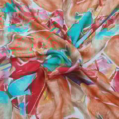 Modal satin digital printed fabric