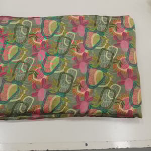 Modal satin digital printed fabric