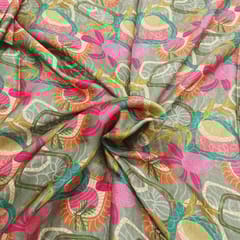 Modal satin digital printed fabric