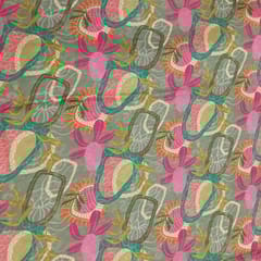 Modal satin digital printed fabric