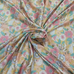 Modal satin digital printed fabric