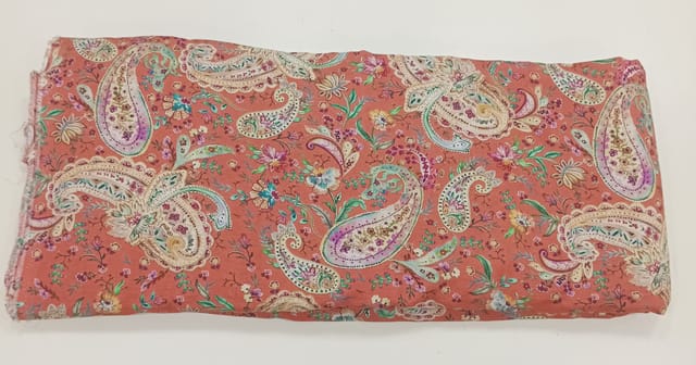 Linen Digital Printed fabric