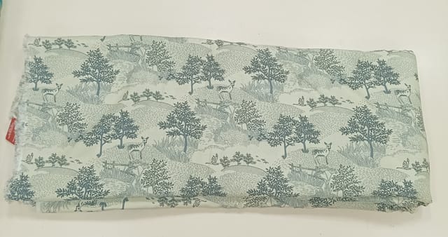 Linen Digital Printed fabric