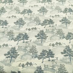 Linen Digital Printed fabric