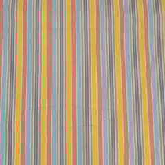 Sky Blue Colour Cotton Digital Printed Fabric