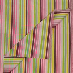 Pink Colour Cotton Digital Printed Fabric