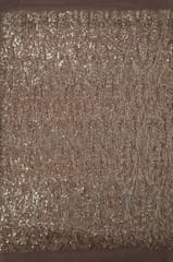 Onion Pink Colour Net Embroidered Fabric