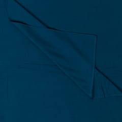 Teal Blue Colour Rayon Slub Fabric