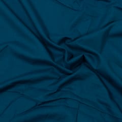 Teal Blue Colour Rayon Slub Fabric