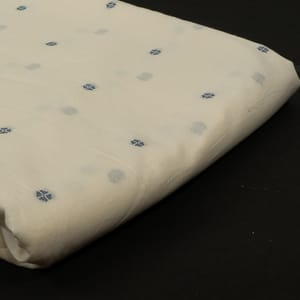 Blue Color Jamdani Cotton Fabric