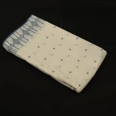 Blue Colour Jamdani Cotton Fabric