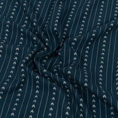 Blue Colour Cotton Dobby Jacquard Fabric