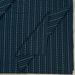 Blue Colour Cotton Dobby Jacquard Fabric