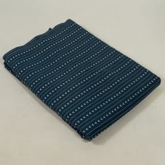 Blue Colour Cotton Dobby Jacquard Fabric