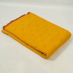 Yellow Colour Cotton Dobby Jacquard Fabric