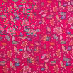 Rani Colour Cotton Chikan Floral Printed Fabric