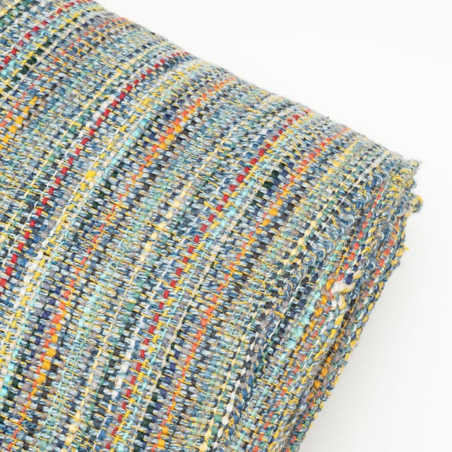 Multi Colour Cotton Jacquard Fabric